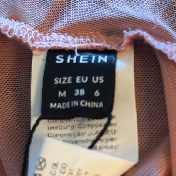 SHEIN Bae pink bustier camisole Sz 6 versatile camisole top new - Picture 6 of 8